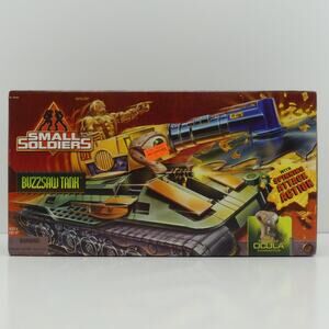 Small Soldiers Buzzsaw Tank Vehicle with Ocula Spinning Playset Figure Kenner